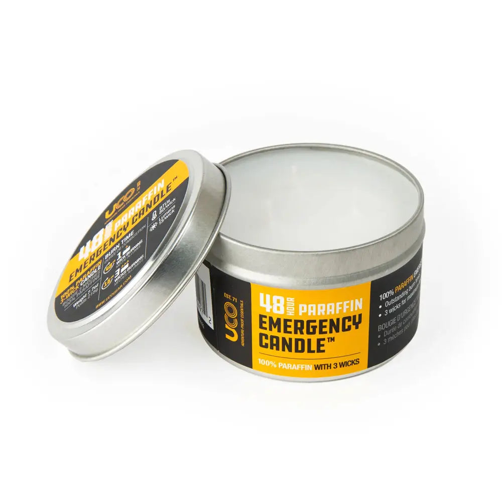 UCO 48-Hour Emergency Candle - Long Burning Survival Candle for Power Outages, Camping & Outdoor Adventures (Pack of 1)