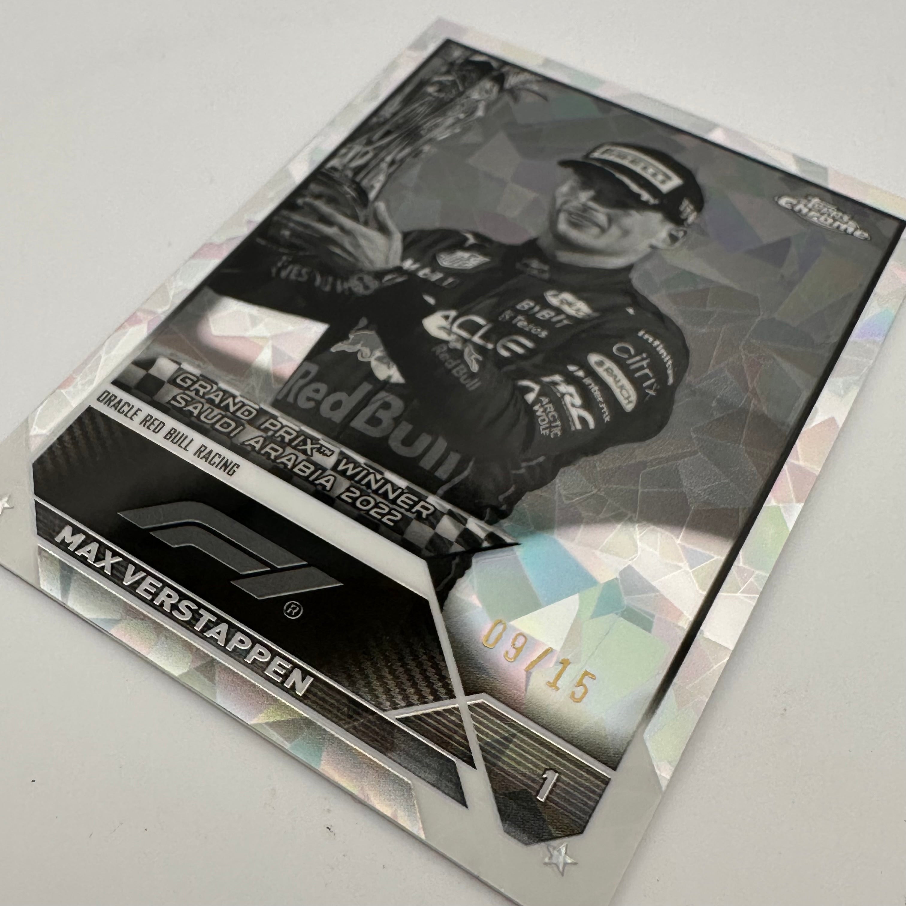 2023 Topps Chrome Sapphire Max Verstappen #145 Black & White - Limited Edition F1 Racing Card - Perfect for Collectors, Sports Memorabilia Enthusiasts & Formula 1 Fans