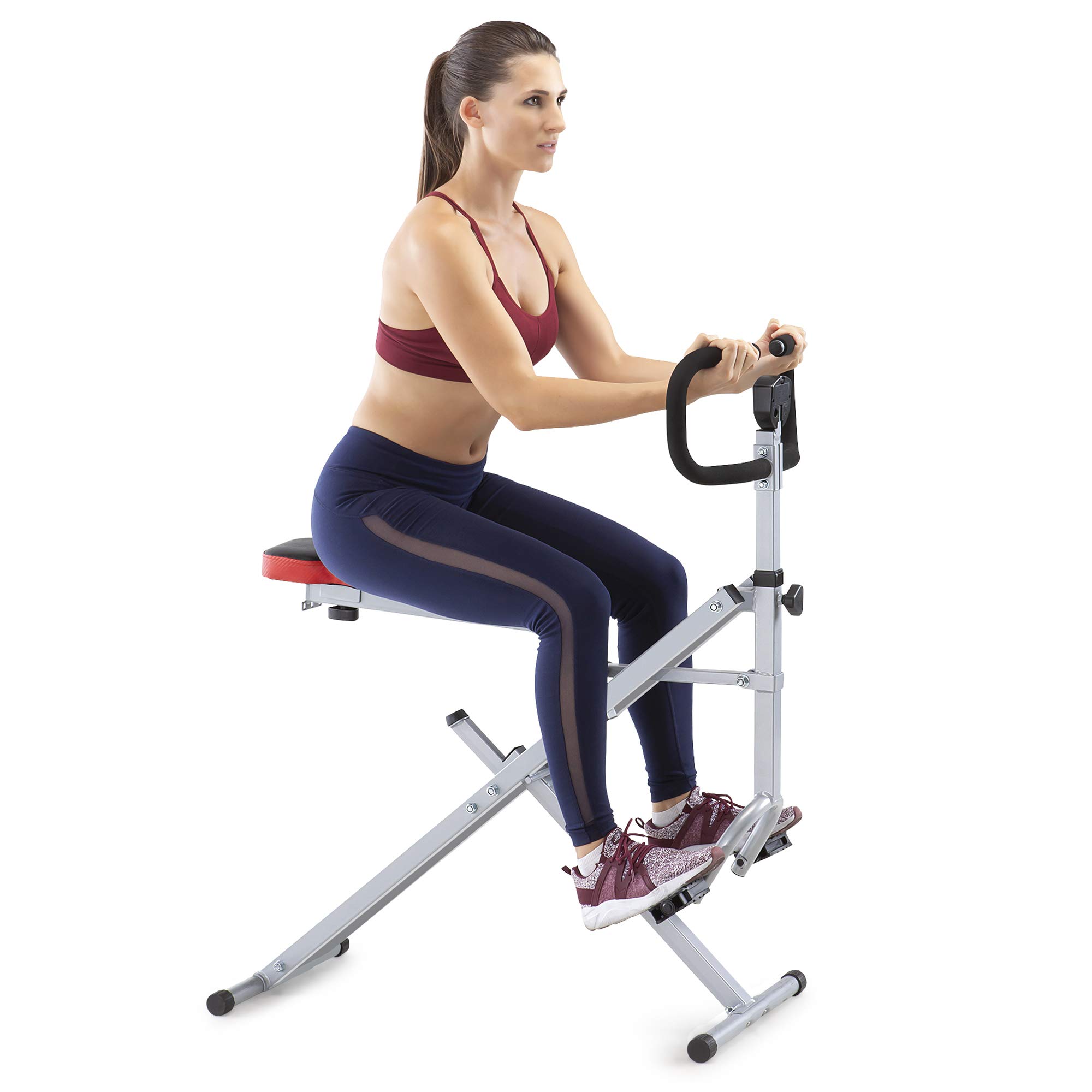 Marcy Squat Rider Machine XJ-6334 - Home Gym Equipment for Glutes, Quads & Thighs Workout - Silver & Black Strength Training for Women & Men - Perfect for Home Fitness & Small Spaces