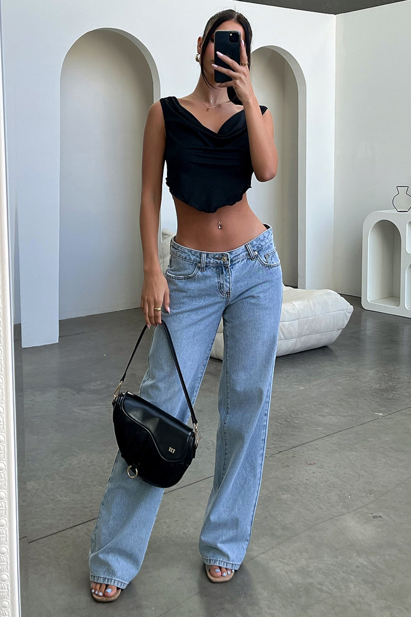 Marcus Low Rise Jeans for Women - Classic Blue Denim Skinny Jeans | Comfortable Stretch Fit for Casual Wear & Everyday Outfits