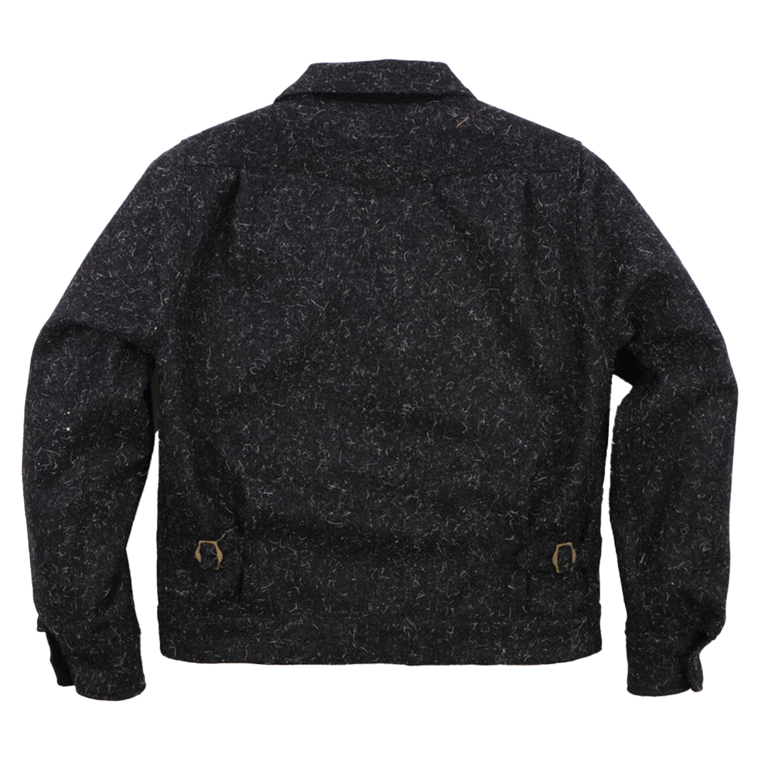 Freenote Alcorn Jacket - Premium Black Kemp Wool Jacket for Men | Stylish & Warm Outerwear for Fall & Winter | Perfect for Casual Outings & Outdoor Adventures