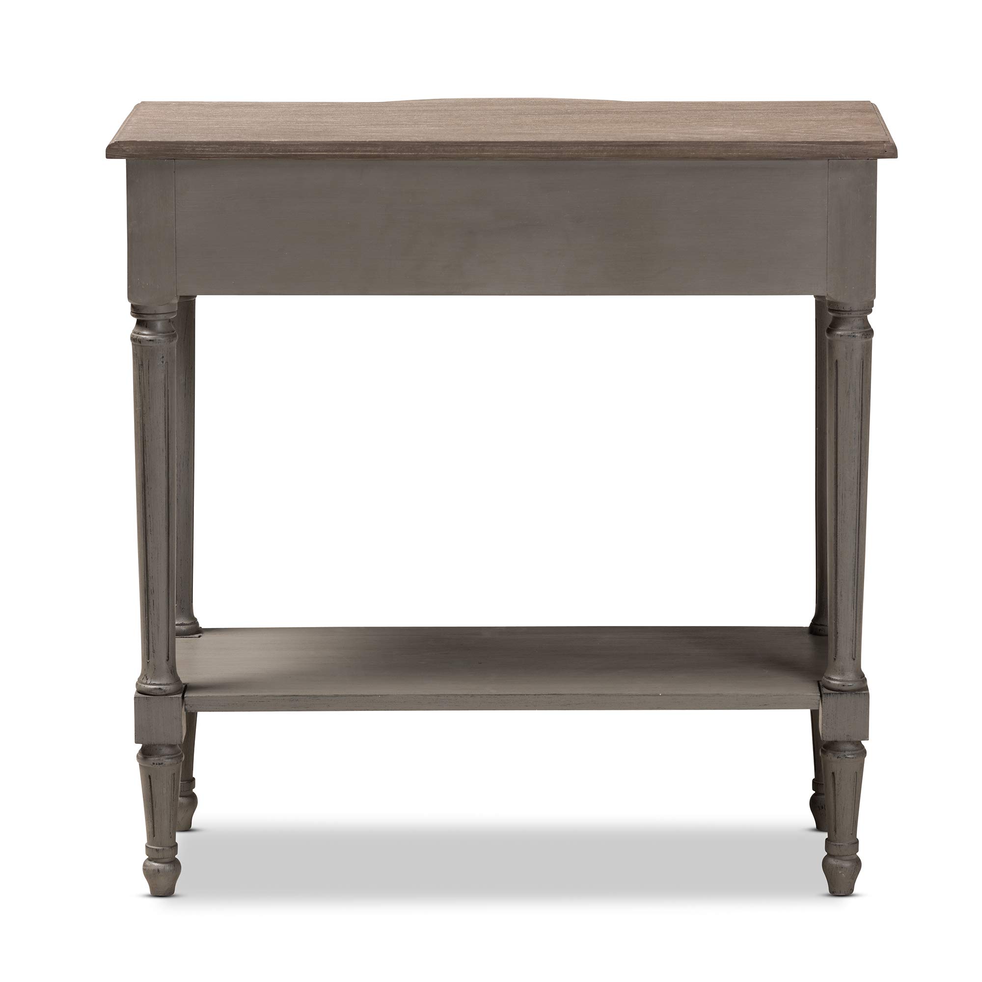 Baxton Studio Modern Gray Console Table - Entryway Sofa Table for Living Room, Hallway & Home Decor