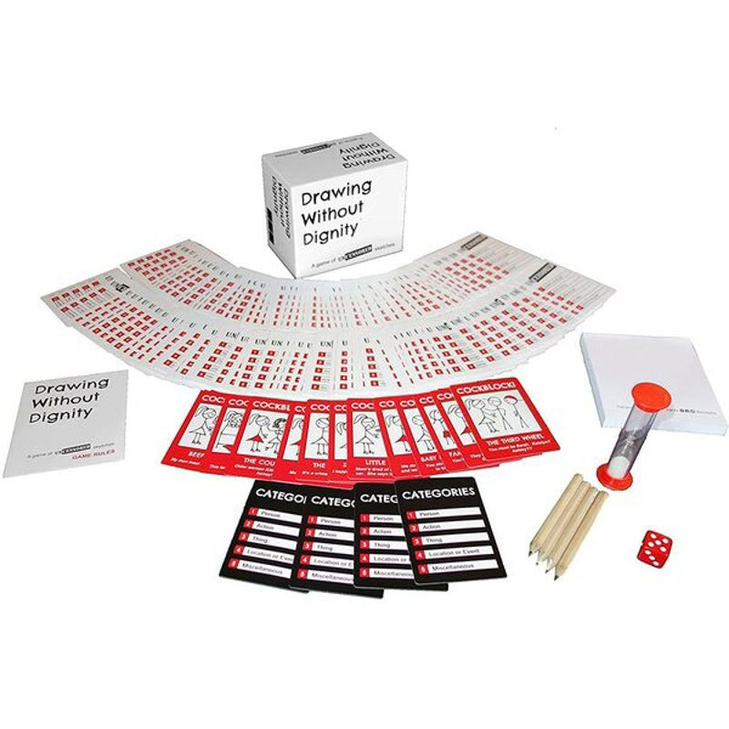 Funny Adult Party Game - Drawing Without Dignity for Game Nights & Social Gatherings | Hilarious Icebreaker & Drinking Game for Friends