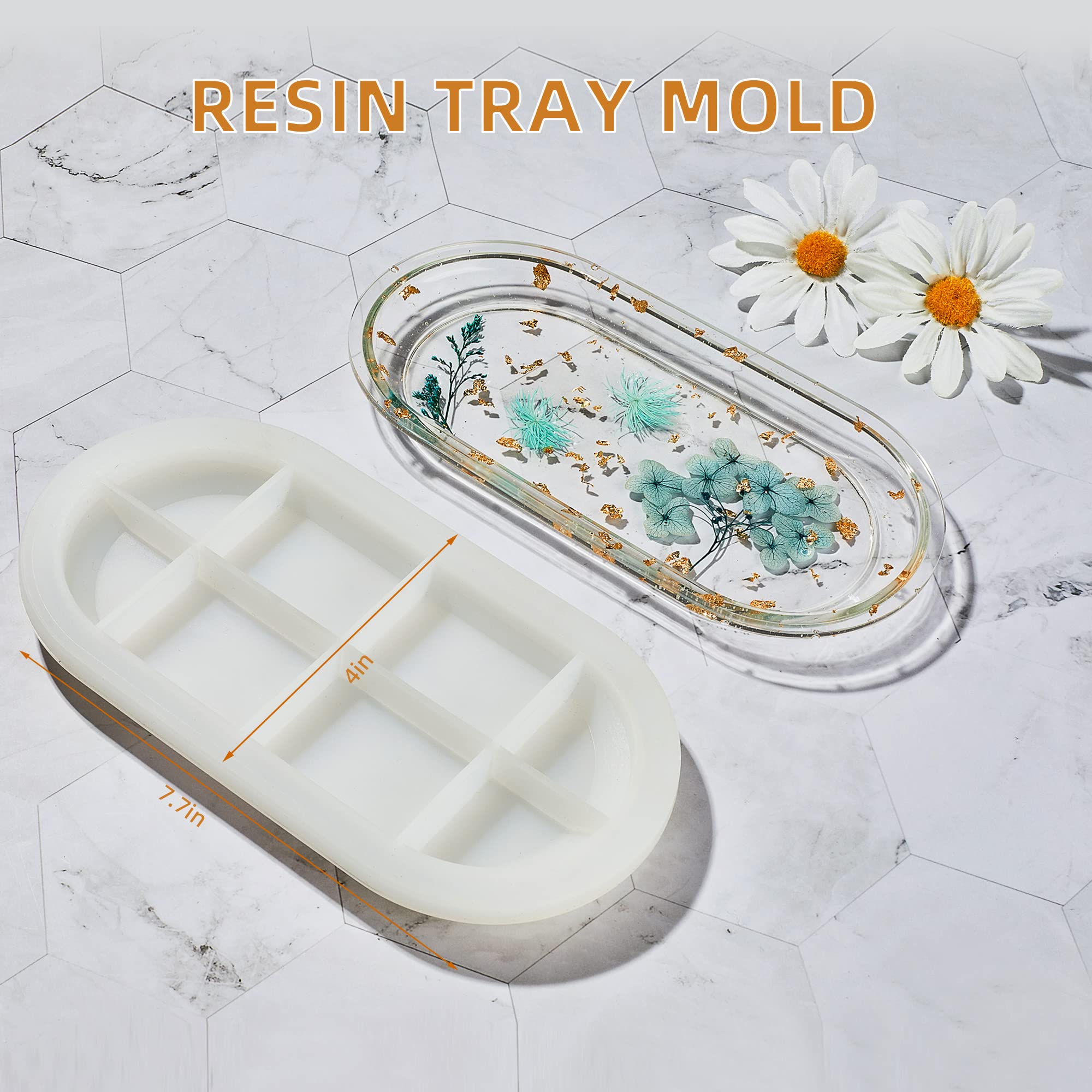 3-Piece Silicone Molds for Epoxy Resin - Rolling Tray, Pudding Jar with Lid & Grinder Molds | DIY Resin Casting Kit for Storage, Decoration & Craft Projects | Perfect for Home Decor, Jewelry Making & Gift Ideas