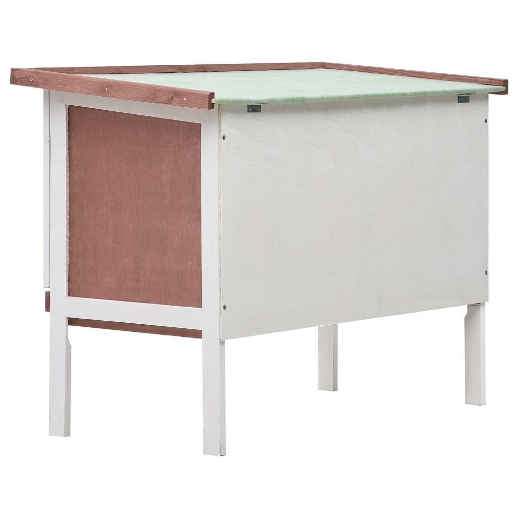 Wooden Rabbit Hutch for Small Animals - Guinea Pig Cage, Bunny House with Run for Indoor & Outdoor Use - Perfect for Backyard, Garden, or Patio Pet Shelter