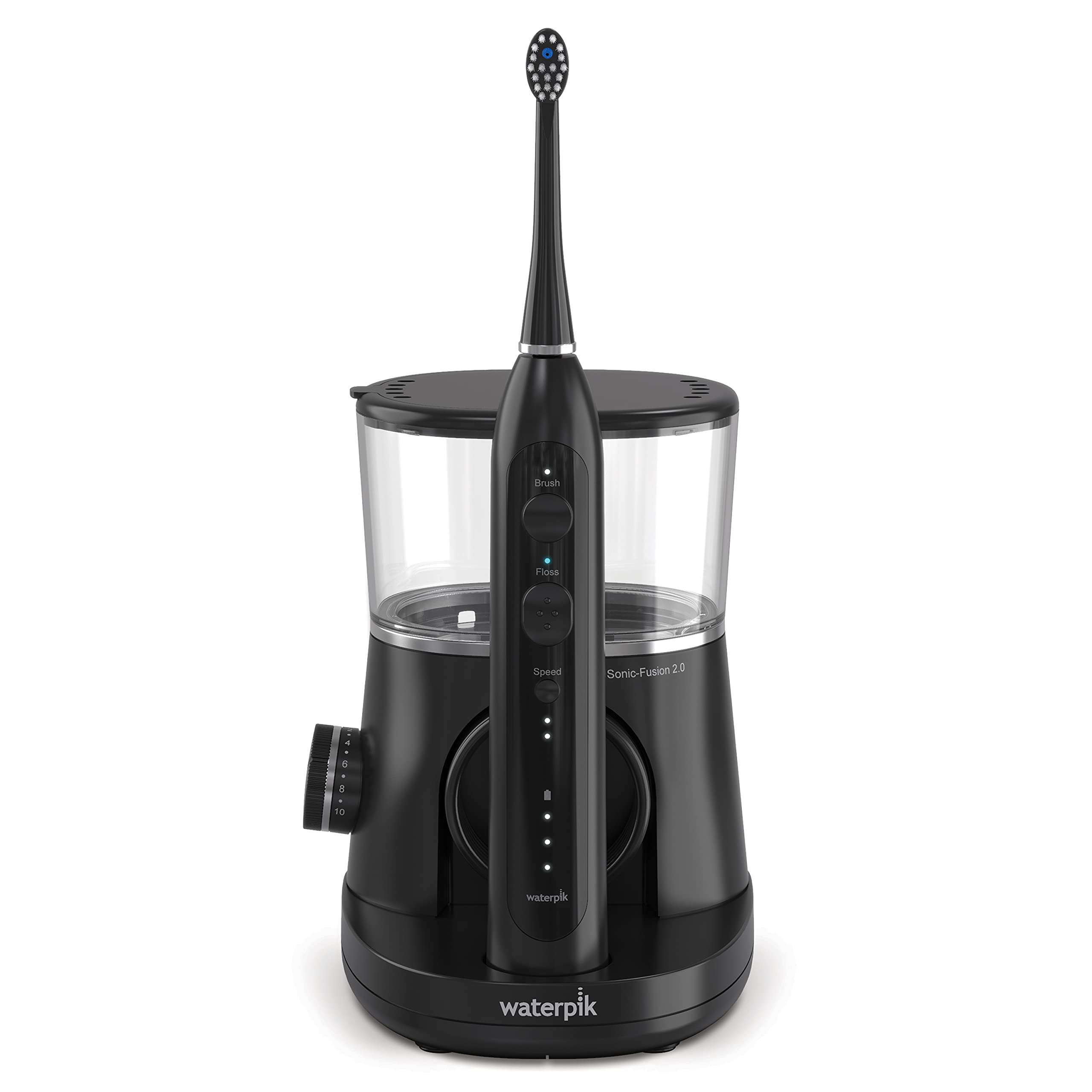 Waterpik Sonic-Fusion 2.0 Electric Toothbrush with Flossing Technology - Black | Professional Dental Care for Teeth Cleaning & Gum Health | Perfect for Home & Travel Use