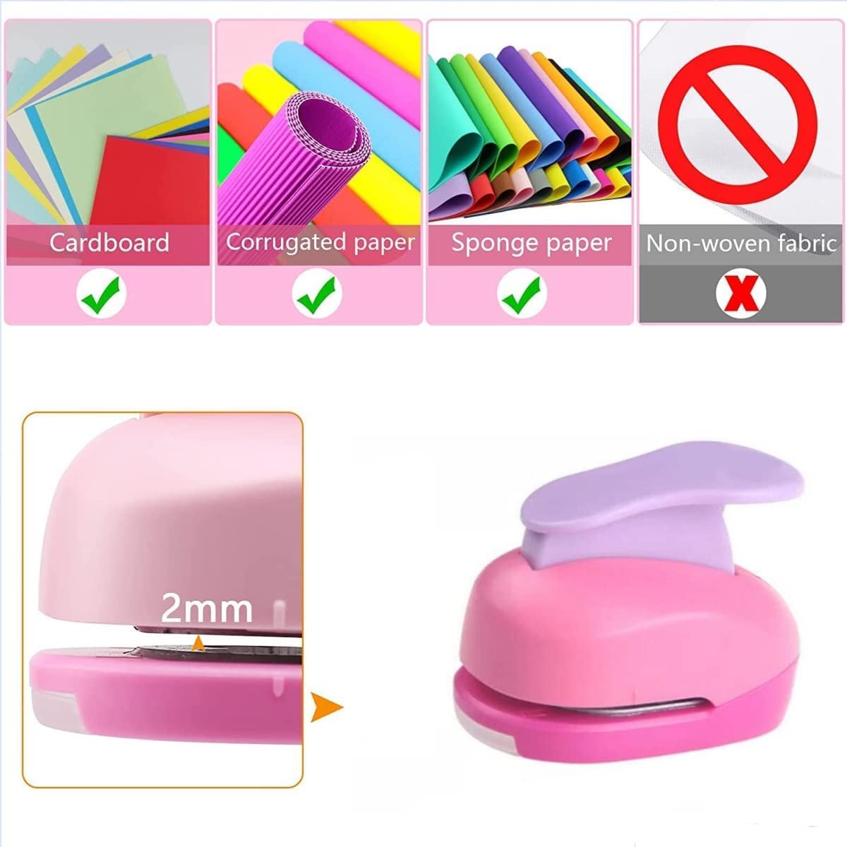 8-in-1 Craft Punch Set - Flower, Leaf & Butterfly Paper Punches for Scrapbooking, Card Making & DIY Projects (Pack of 8) - Perfect for Scrapbook Embellishments, Greeting Cards & Home Decor