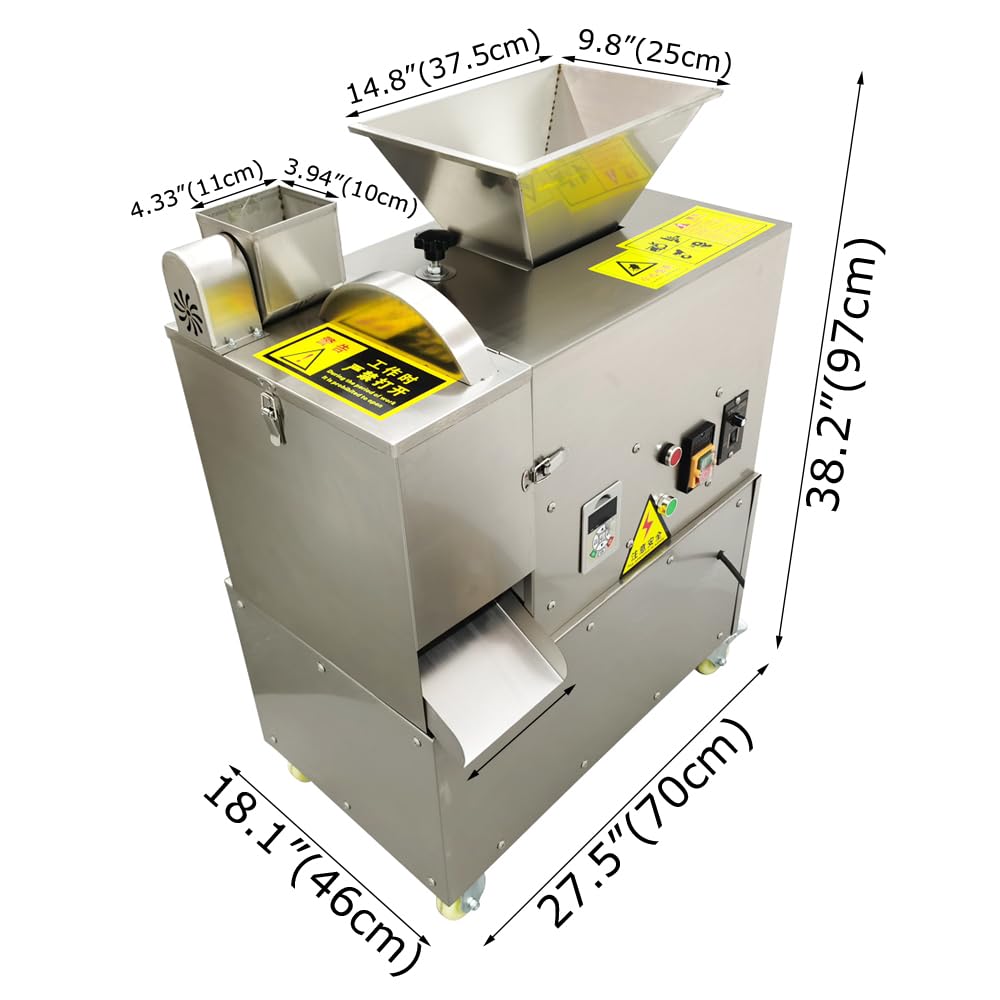 Commercial Electric Dough Divider Machine 110V 1.5KW - 5g-500g Adjustable for Pizza, Bread, Dumplings | Perfect for Bakeries, Restaurants & Food Production