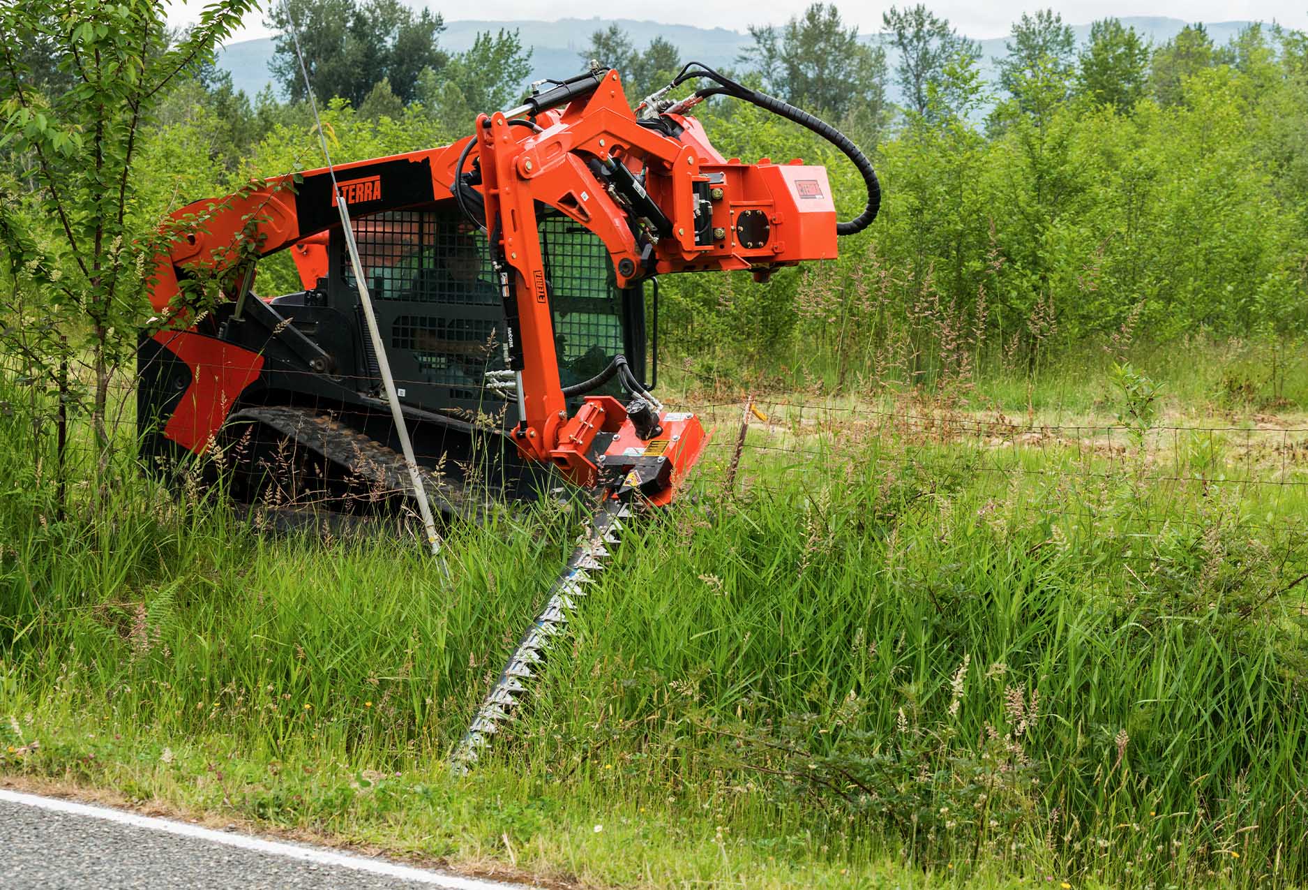 5 Ft. Raptor Mounted Sickle Bar Mower Attachment - Heavy Duty Brush Cutter for Tractors, Ideal for Pastures, Fields & Roadside Maintenance