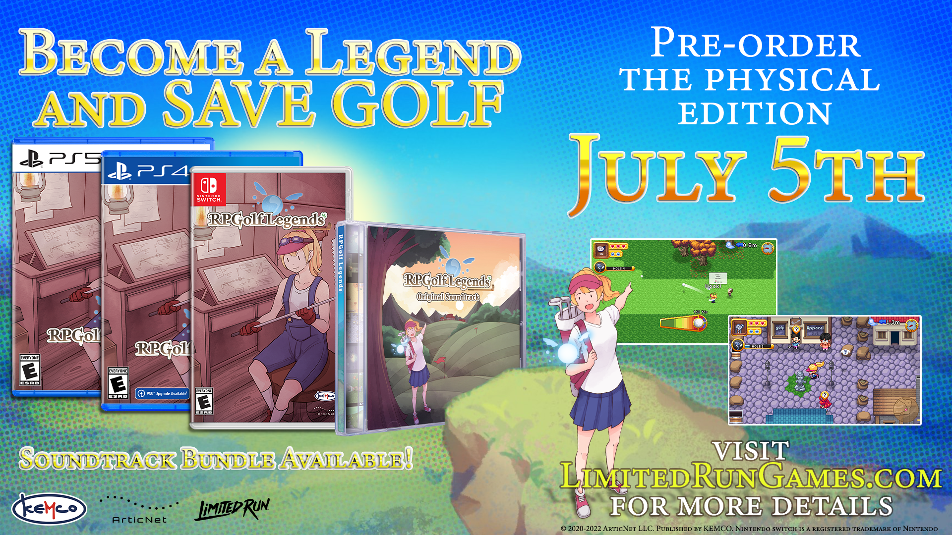 RPGolf Legends for Nintendo Switch - Fantasy Sports RPG Adventure Game - Perfect for Home & Travel Gaming