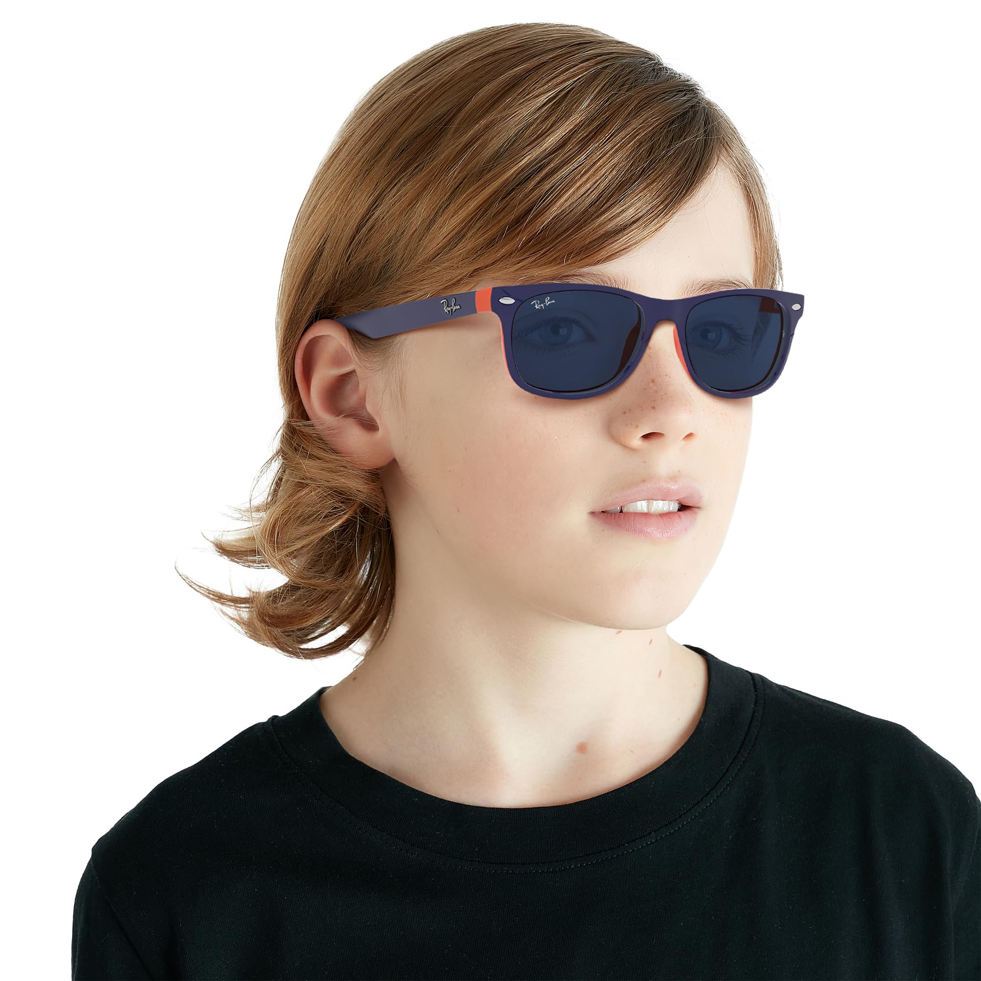 Ray-Ban RJ9052S New Wayfarer Square Sunglasses for Kids - UV Protection, Durable & Stylish - Perfect for Outdoor Play, Beach Trips & Family Vacations