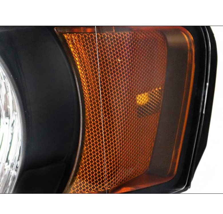 Black Replacement Headlights with 6.25