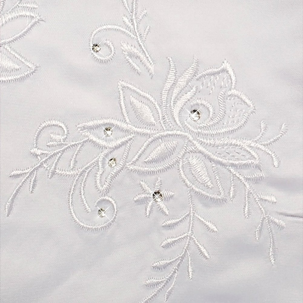 Elegant Daisy Girls' Embroidered Communion Dresses for Special Occasions & Pageants | Sizes 2-12 | Perfect for First Communion, Baptism, and Formal Events