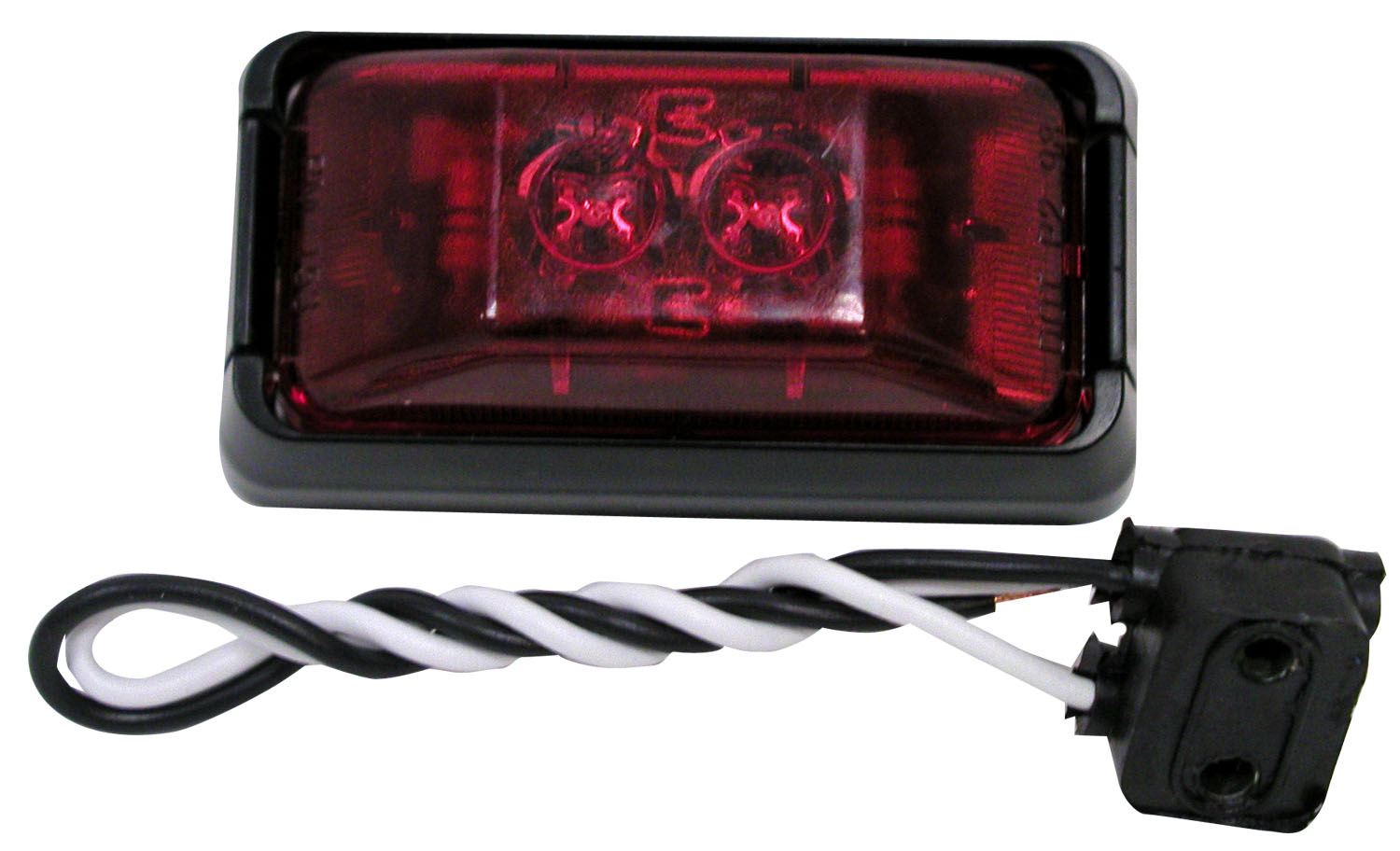PM V153KR Red Kit - 2 Diode LED Clearance Side Marker Lights (6 Pack) - Perfect for Trucks, Trailers & Commercial Vehicles