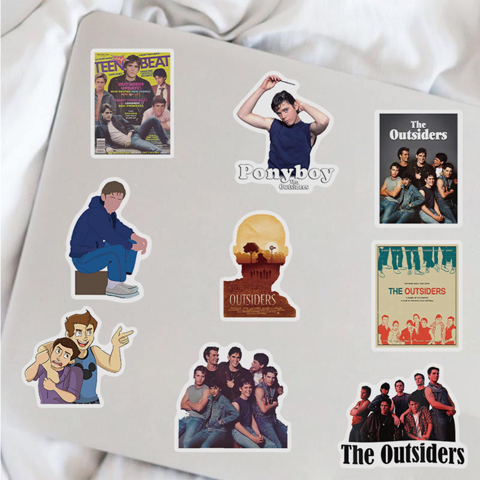 The Outsiders TV Show Stickers - 50pcs Cool Vinyl Decals for Laptops, Water Bottles, Skateboards & More | Perfect for Teens & Adults | Great for DIY Projects, School Supplies & Gift Giving