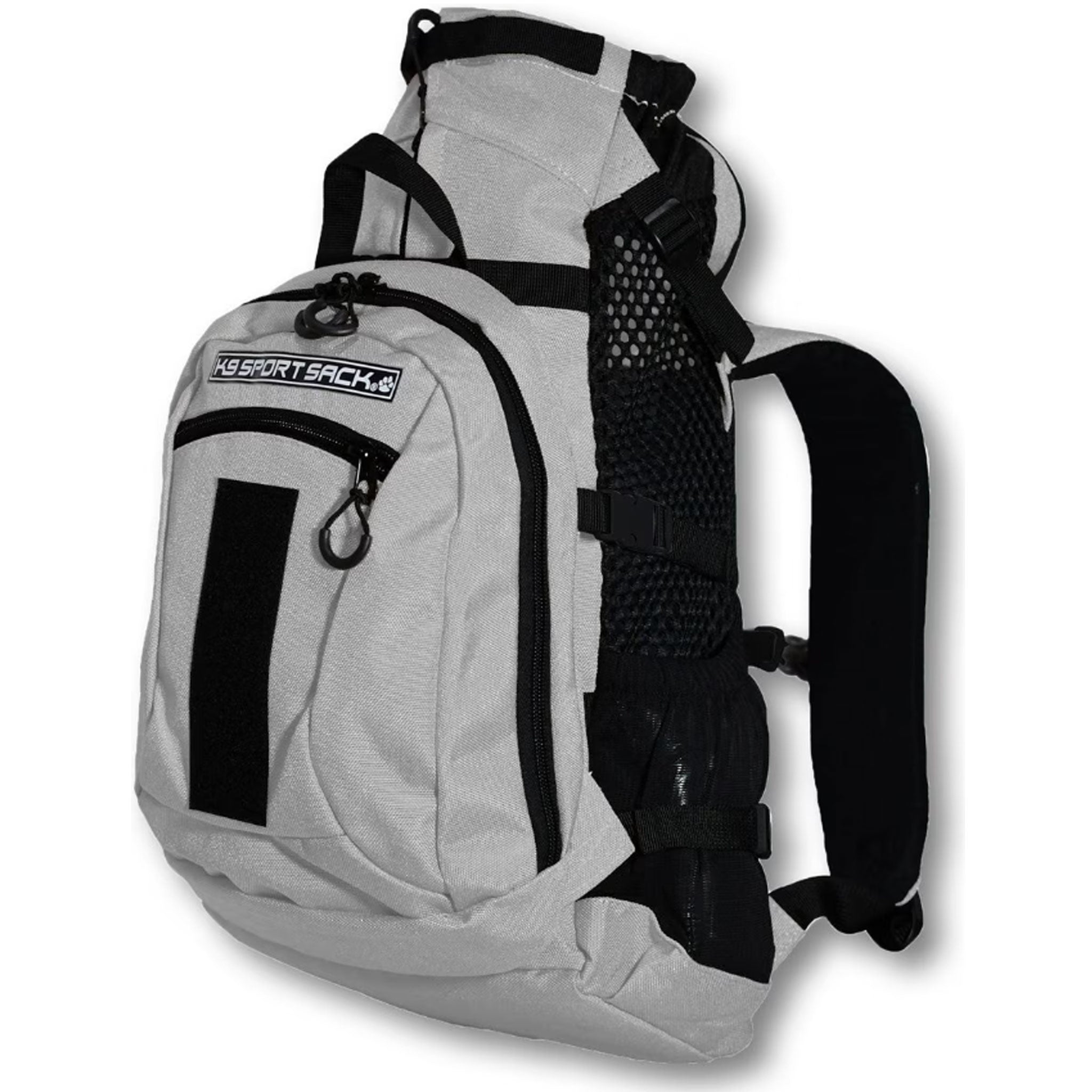 K9 Sport Sack Plus 2 - Light Grey Dog Carrier Backpack for Hiking, Biking & Outdoor Adventures | Hands-Free Pet Transportation