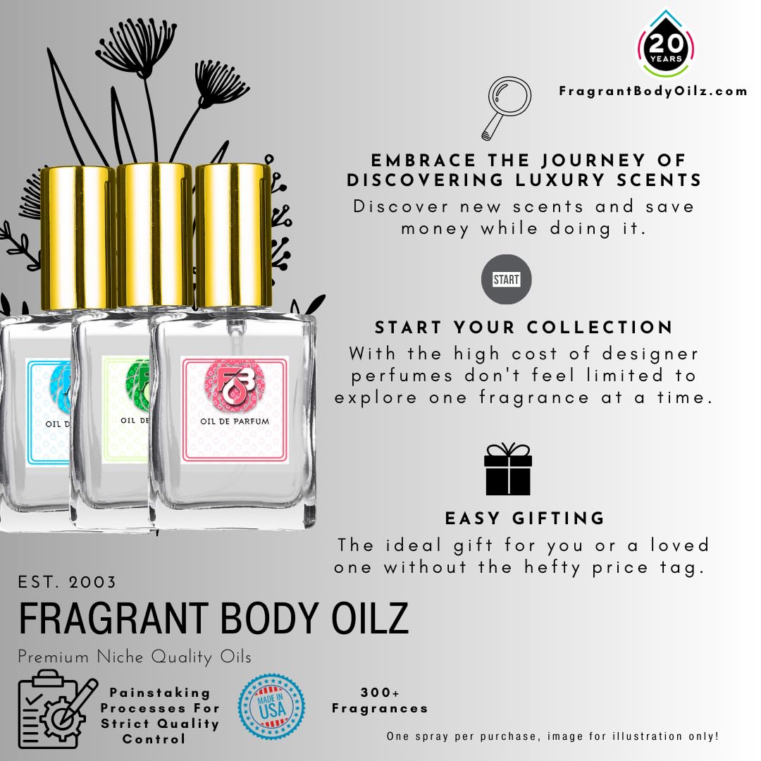 Spicebomb Infrared Inspired Fragrance Body Oil - Long-Lasting Perfume & Cologne Oil for Men & Women | Perfect for Daily Wear, Date Nights & Special Occasions