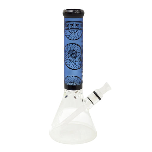 Premium Glass Seashell Bong with Ice Catcher - 12 Inch Water Pipe for Smooth Smoking | Cheech Brand Handmade Bong for Herbal Use, Perfect for Beach Parties & Relaxation Sessions