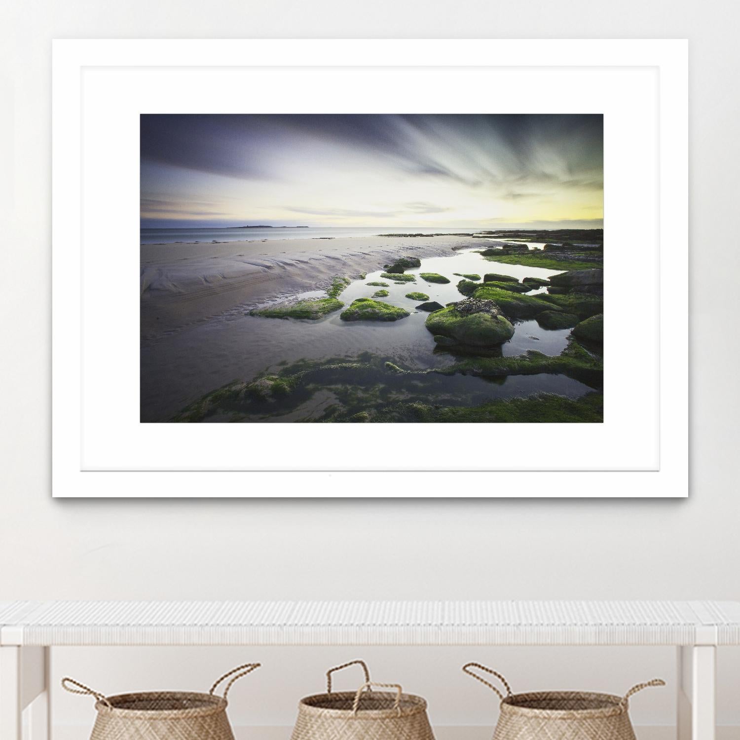 Cooper Dawn Over Seahouses Beach - Stunning Coastal Wall Art for Home & Office Decor | Perfect for Living Rooms, Bedrooms & Beach House Interiors