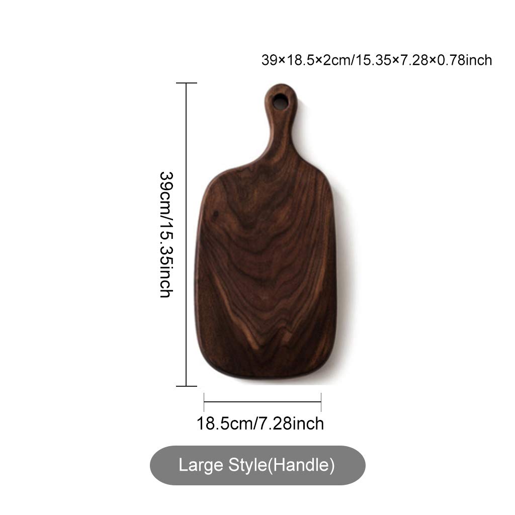 Premium Walnut Wood Cutting Board with Handle - Durable Chopping Board for Pizza, Meat, Vegetables & More - Perfect for Kitchen Prep, Serving & Entertaining