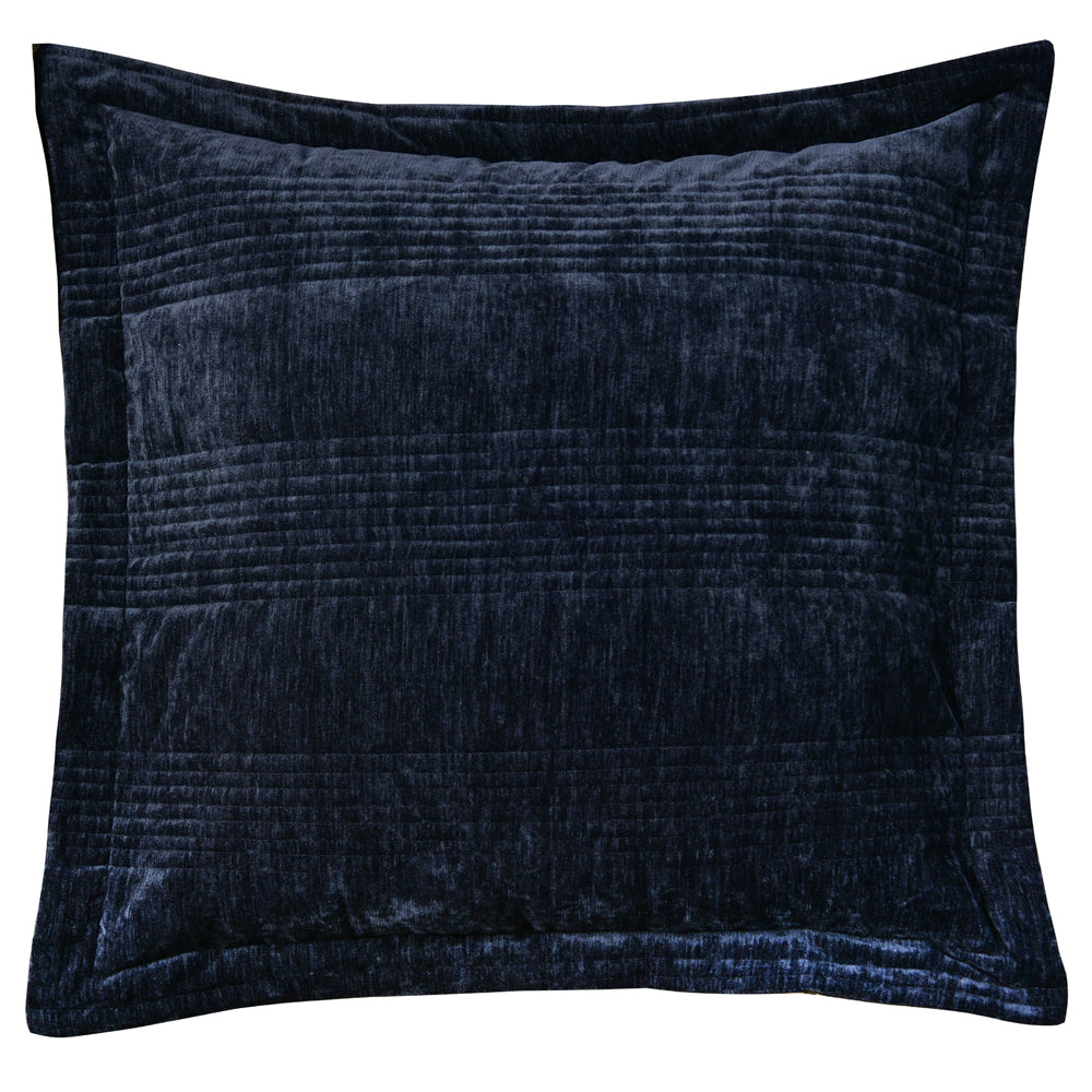 Premium Cyrano Indigo European Pillowcase Set - 100% Cotton Luxury Bedding for Home Decor & Guest Rooms - Soft & Breathable for Ultimate Comfort