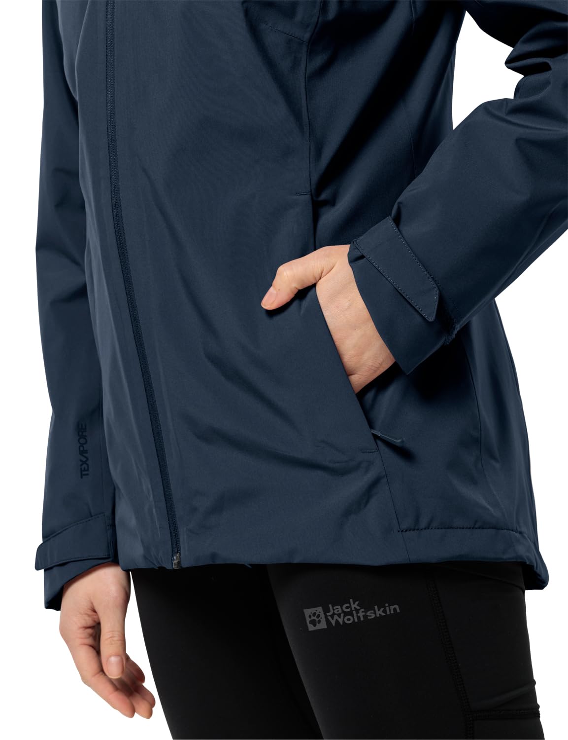 Jack Wolfskin Women's Waterproof Hiking Jacket - Lightweight Windproof Outdoor Coat for Trekking & Camping | Perfect for Mountain Adventures & Winter Travel