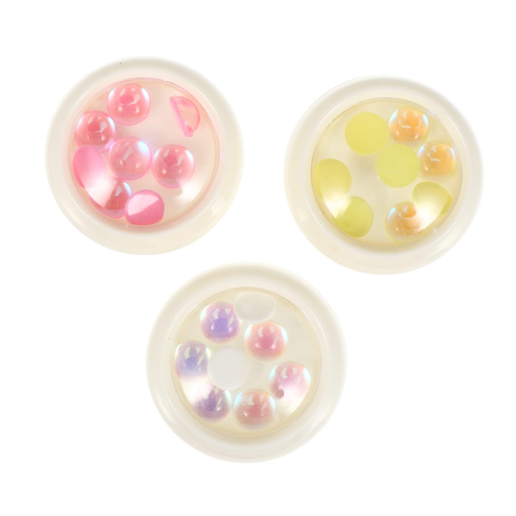 FOMIYES 3 Boxes Nail Art Gems Kit - Crystal Rhinestones, Glass Caviar Beads & Stained Glass Decor for DIY Manicure, Bridal Nails & Professional Salon Use - Perfect for Nail Art, Wedding, Party & Special Occasions