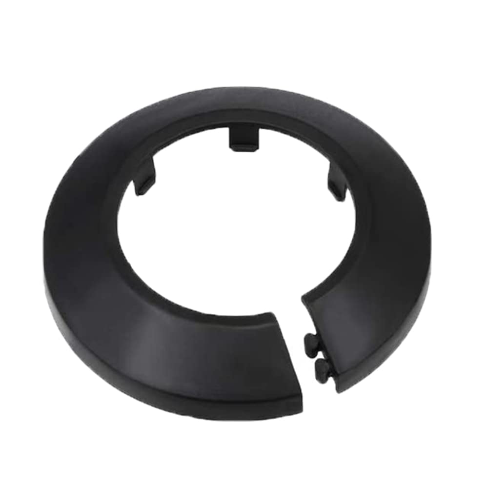 1.26 Inch Pipe Cover Plate - Black PP Plastic Flange Escutcheon Collar for 1-1/4
