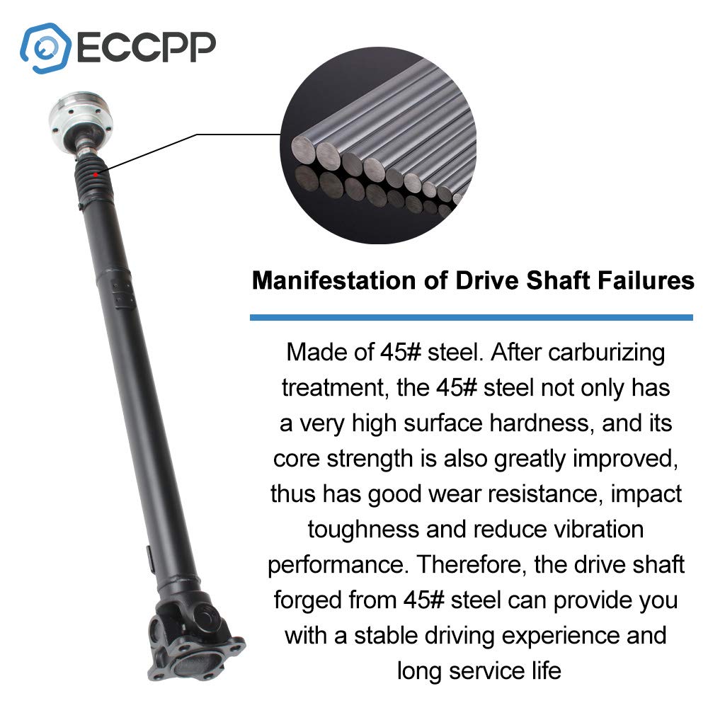 ECCPP Front Drive Shaft Prop Shaft Assembly Compatible with 2005-2006 Jeep Grand Cherokee & 2006 Jeep Commander - Perfect for Off-Roading & 4x4 Vehicle Repairs
