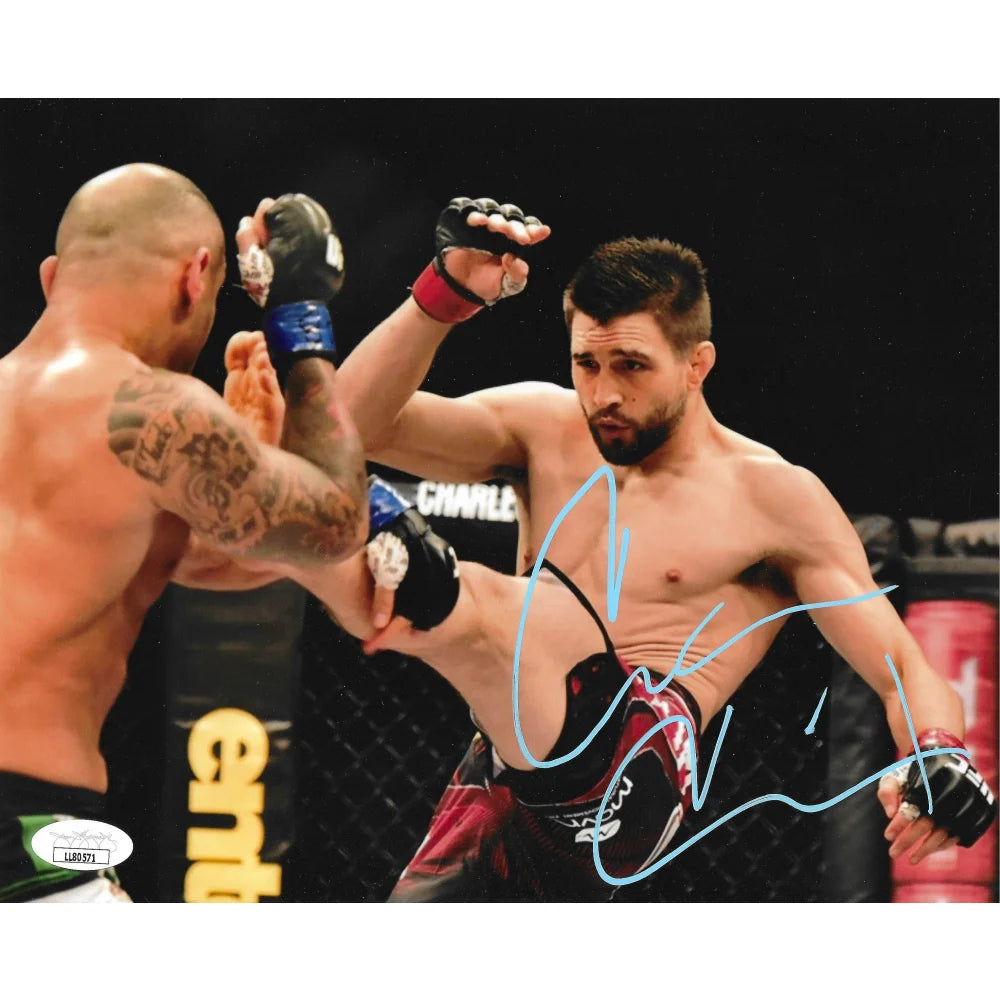 Carlos Condit Autographed 8x10 Photo with JSA COA - UFC Signed MMA Memorabilia - 
