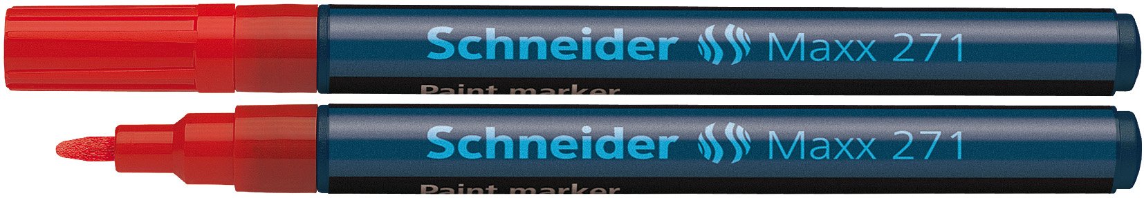 PAINT MARKER MAXX 271 - Premium Oil-Based Paint Marker Pen, Vibrant Red Color for DIY Crafts, Metal, Wood, Glass & Rock Painting - Perfect for Artists, Sign Making & Home Decor Projects