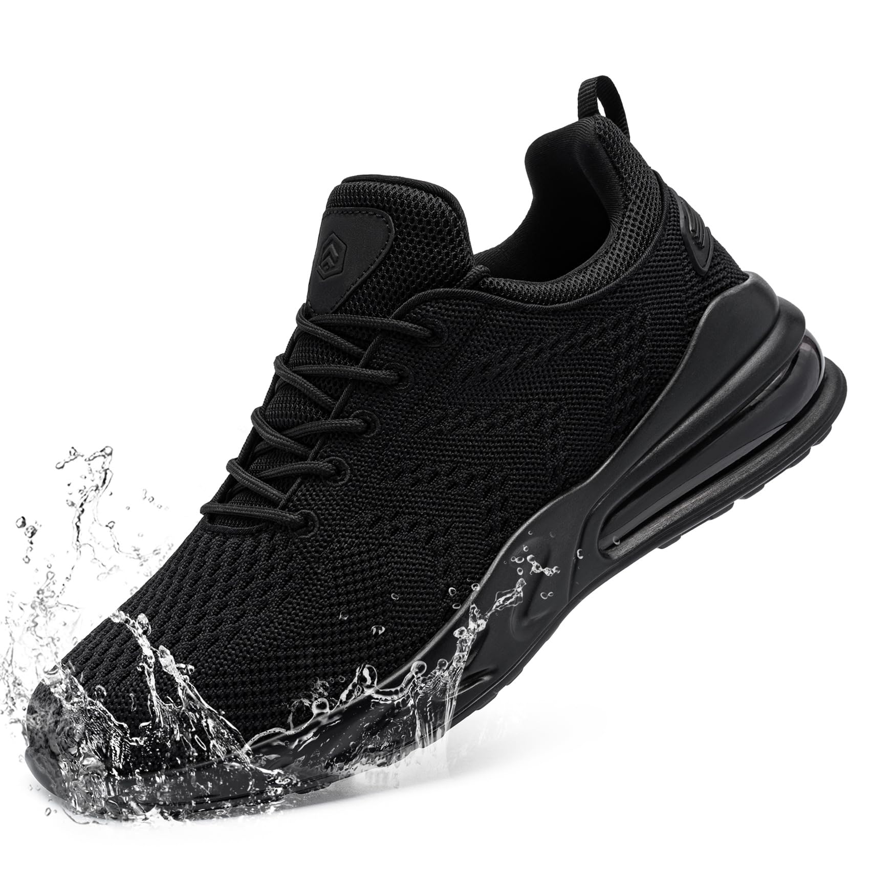 **LARNMERN Men's Non-Slip Work Shoes - Slip-On Waterproof Sneakers for Walking, Chef, Kitchen & Food Service - Comfortable & Durable for Restaurant, Hospital & Industrial Use**