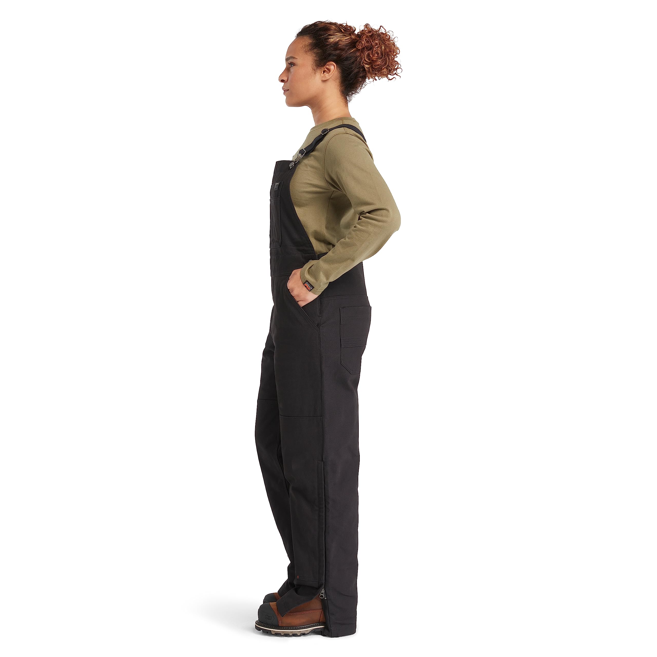 Timberland PRO Women's Gritman Insulated Bib Overalls - Waterproof Workwear for Cold Weather, Construction & Outdoor Jobs