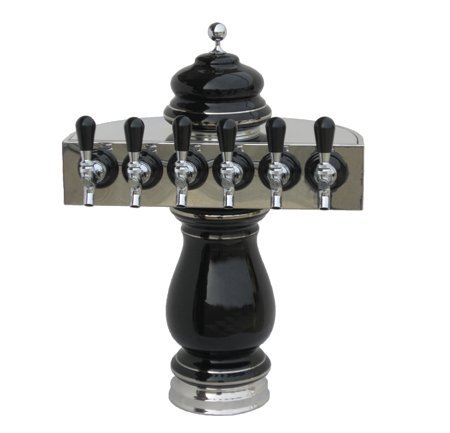 CTSL6 Beer Tower - 6 Glass Draft Beer Dispenser for Parties, Bars & Events | Commercial & Home Use