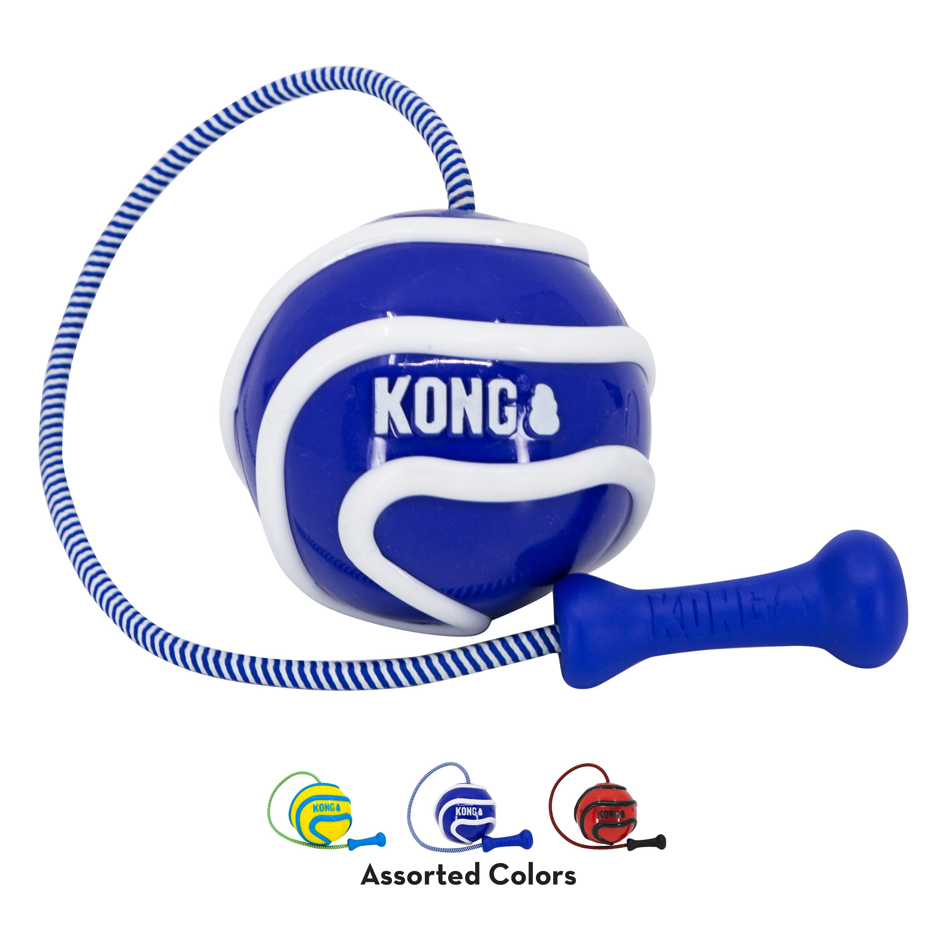 Wavz Bunjiball Dog Toy - Durable Chew-Resistant Bouncy Ball for Dogs, Interactive Fetch & Tug-of-War Play - Perfect for Indoor, Outdoor, Backyard & Beach Fun