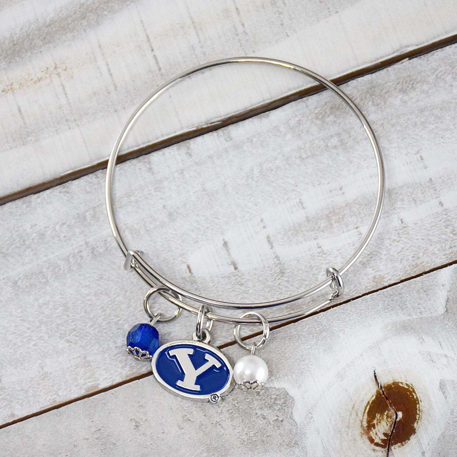 Official NCAA College Team Bangle Bracelet - Adjustable Up to 8 Inches | Fan Frenzy Gifts | College Sports Jewelry for Women & Men | Perfect for Game Day, Graduation & School Spirit Accessories