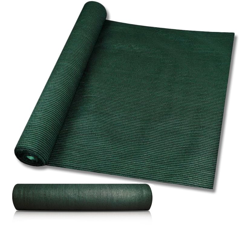 8'x50' Sun Shade Fabric Roll - UV Blocking Shade Cloth for Pergola, Patio, Backyard & Greenhouse - Durable Wind Screen Cover in Green - Perfect for Outdoor Relaxation, Plant Protection and Sun Shelter