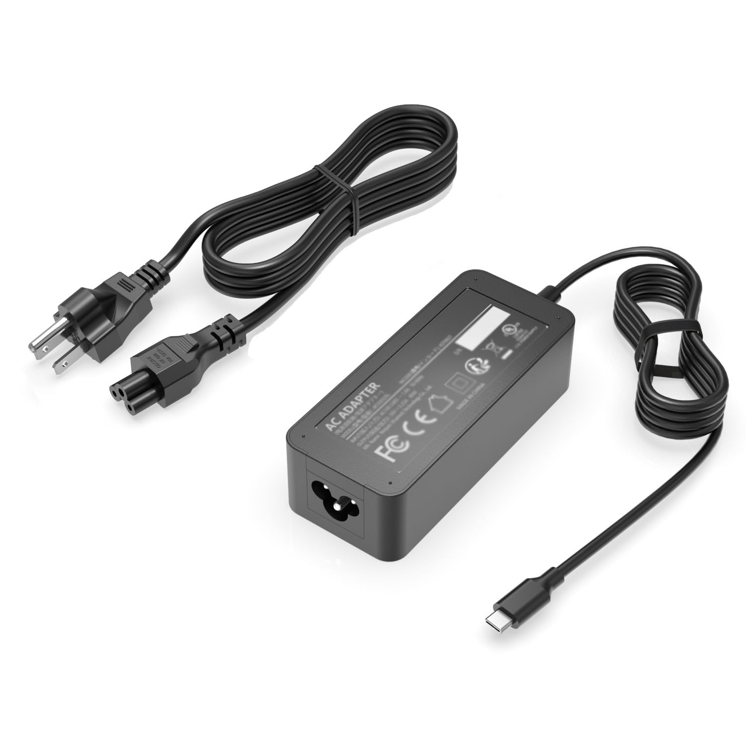 65W USB-C Fast Charger for Lenovo Laptop - Compatible with ThinkPad & Yoga Series | UL Safety Certified | 10ft Long Power Cord with Stable Connection | Perfect for Home, Office & Travel Charging
