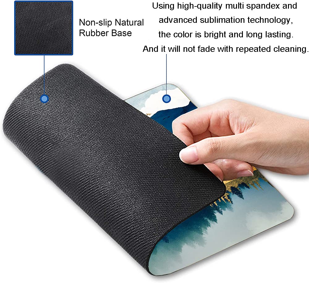 Premium Non-Slip Rubber Base Mouse Pad - 9.5