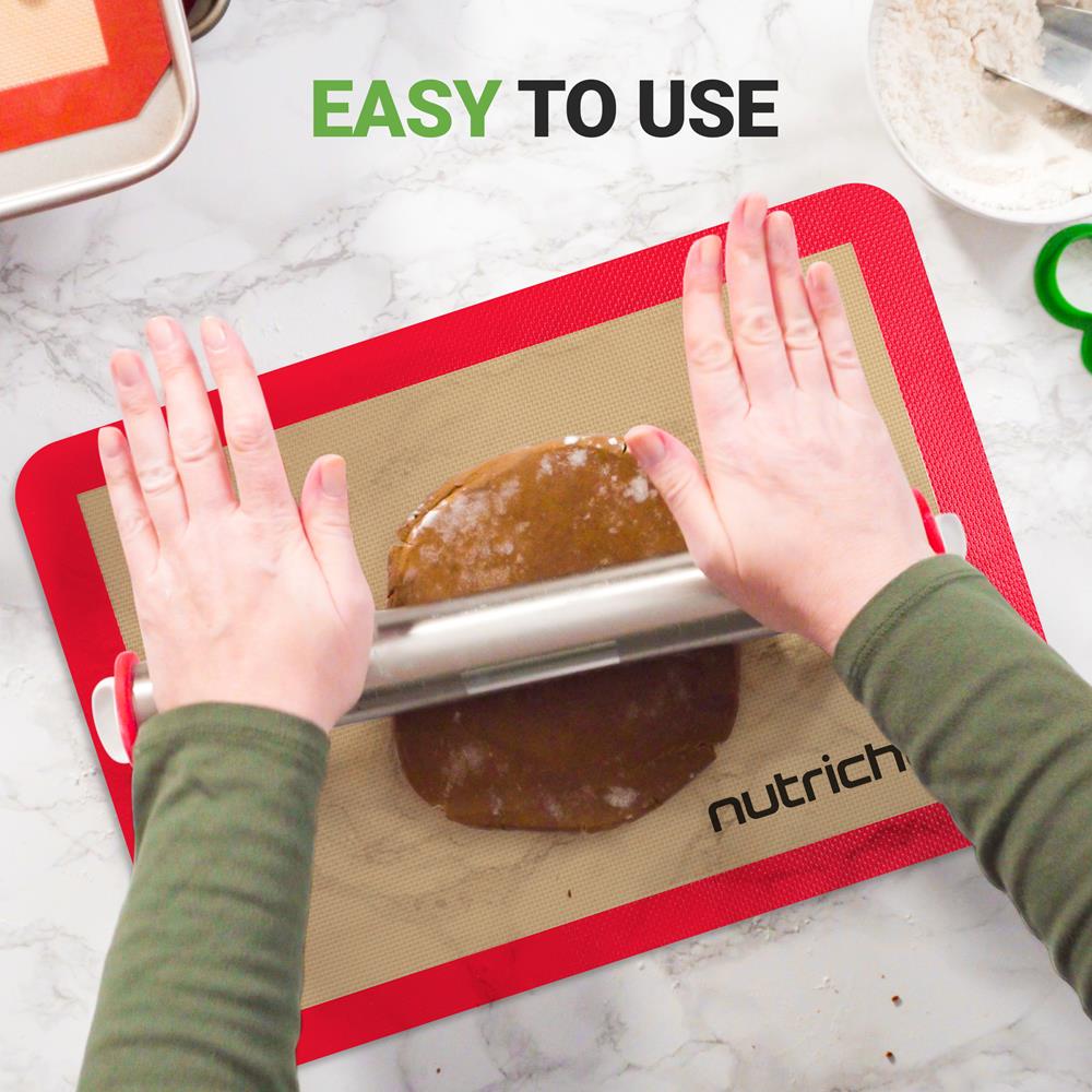 Non-Stick Silicone Baking Mat - Reusable Parchment Paper Alternative for Cookies, Pastries & Bread - Perfect for Baking, Roasting & Food Prep