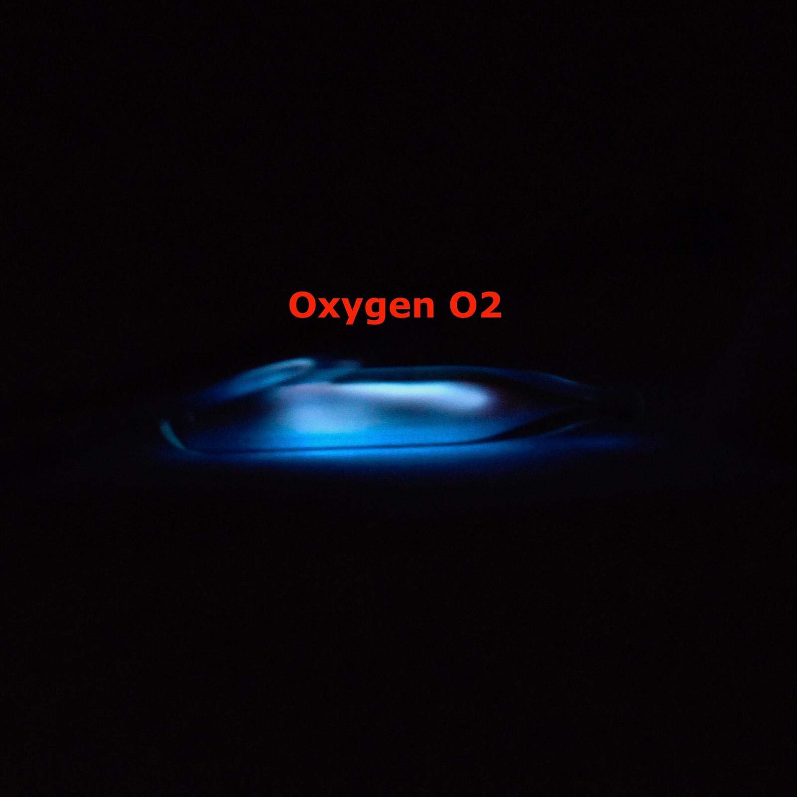 Pure Oxygen Element 8 O Gas - Rarefied Oxygen in Mini Glass Ampoule with Label | Lab Experiments, Scientific Research & Emergency Oxygen Supply