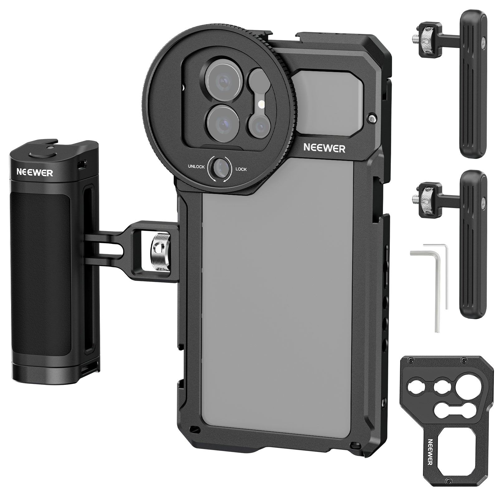 NEEWER S23 Ultra Phone Cage Video Rig Kit - Professional Smartphone Stabilizer for Samsung Galaxy S23 Ultra - Perfect for Vlogging, Filmmaking, and Live Streaming