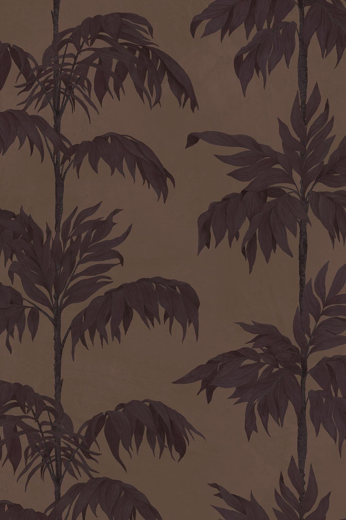 Vintage Palm Tree Print Burgundy T-Shirt - Casual Summer Beach Wear for Men & Women