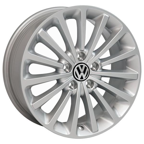 17 Inch Silver Alloy Wheel Replacement for Volkswagen VW GTI 2006-2017 Models - OEM Style Replica Rim 9508136 - Perfect for Performance Upgrades & Custom Car Modifications