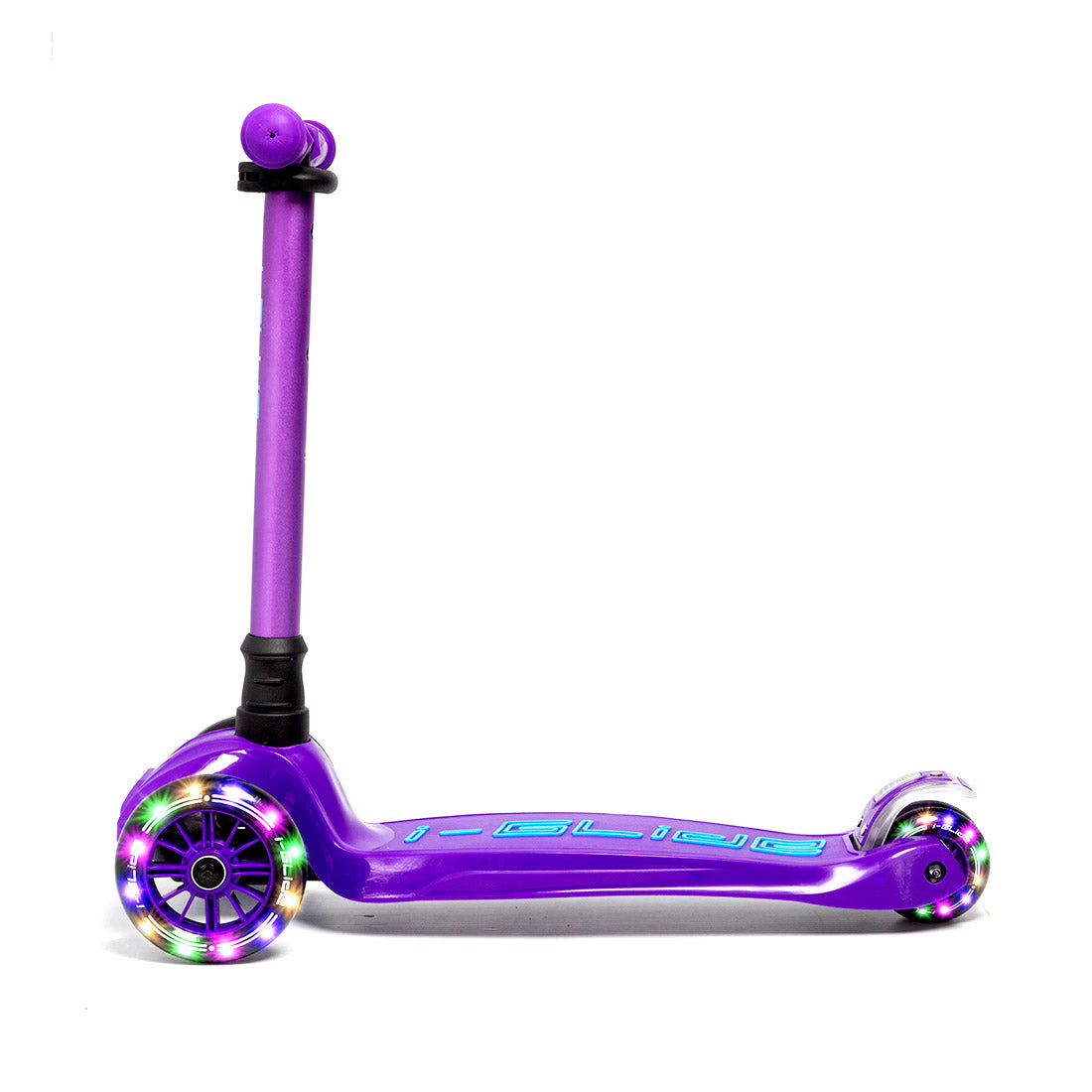I Glide Kids 3 Wheel Scooter - Purple | Lightweight & Adjustable Kick Scooter for Boys & Girls Ages 3-8 | Perfect for Outdoor Play, Park Rides & Neighborhood Adventures