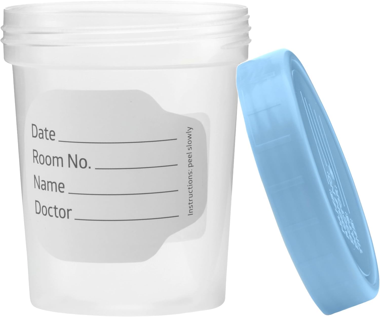 20 Pack 4oz Clear Specimen Cups with Leak-Proof Screw Lids - Non-Sterile Urine, Stool & Semen Sample Collection Containers for Medical Testing - Perfect for Home, Clinic & Lab Use