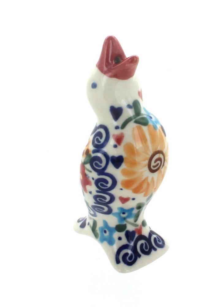 Blue Rose Polish Pottery Butterfly Pie Bird - Vintage Ceramic Pie Vent for Baking - Perfect for Thanksgiving, Christmas Pies & Decorative Kitchen Display