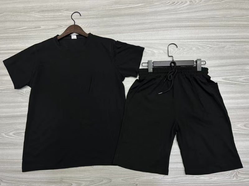 Men's Casual Short Sleeve T-Shirt & Athletic Shorts Set - Comfortable Summer Outfit for Gym, Running, Travel and Daily Wear