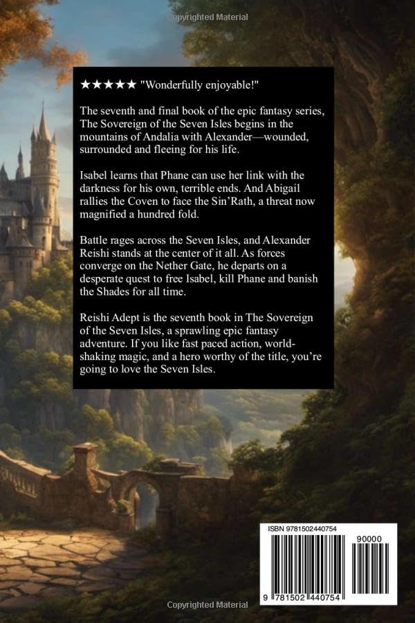 Reishi Adept: Sovereign of the Seven Isles - Book 7 | Epic Fantasy Adventure Novel | Perfect for Fantasy Book Lovers & Series Collectors