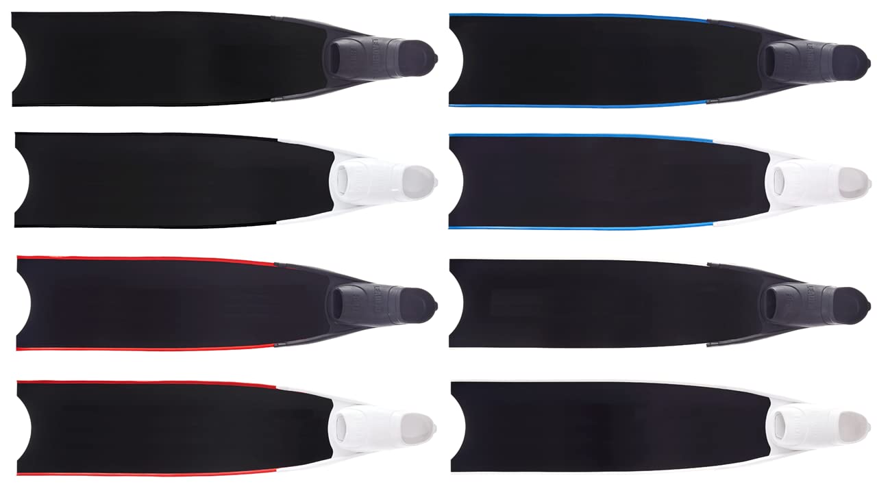 Premium Blue Wave Pure Carbon Freediving Fins for Spearfishing - Lightweight & High-Performance Diving Gear for Ocean Adventures